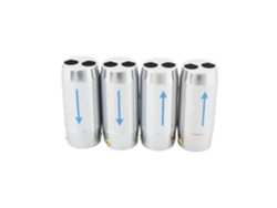 Conjunto De 4 Altavoces De Aluminio Con Adaptador De Cable En Y Para Escucha Estéreo.