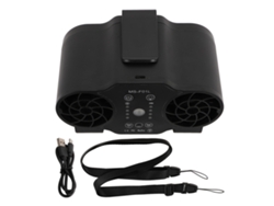 Ventilador Portátil De Cintura Con 4 Velocidades, Bluetooth, Recargable, 10000 Mah, Para Acampar, Pescar Y Trabajar Al Aire Libre.