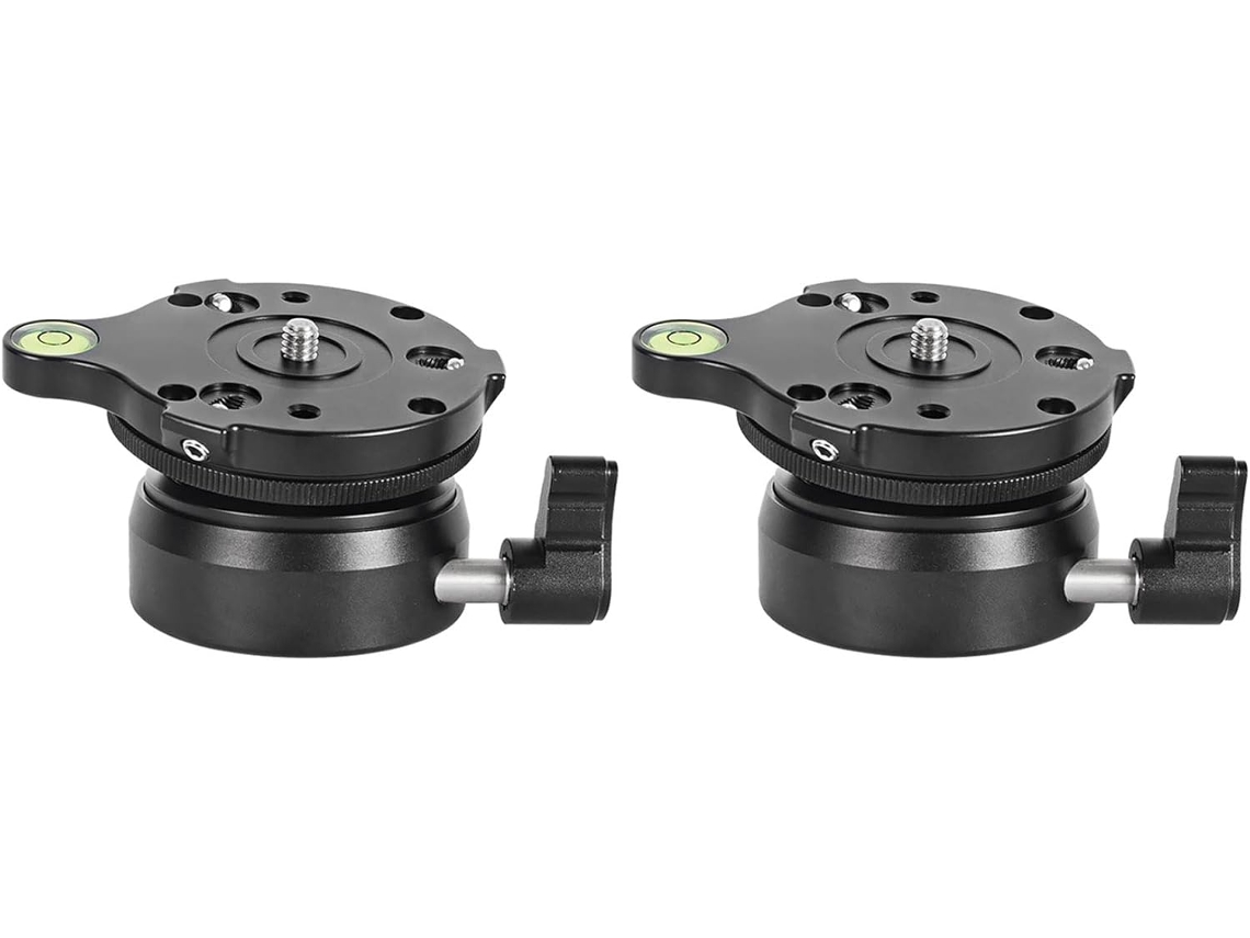 2 Placas Niveladoras De Base Para Trípode Dy-60n (una Para Cámara Dslr)