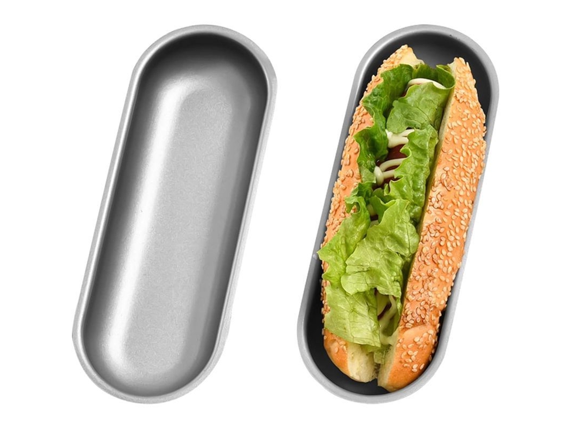 2026da-molde Para Panes De Salchicha De Acero Carbónico Antiadherente 7 Pulgadas Paquete De 2 Horno Seguro
