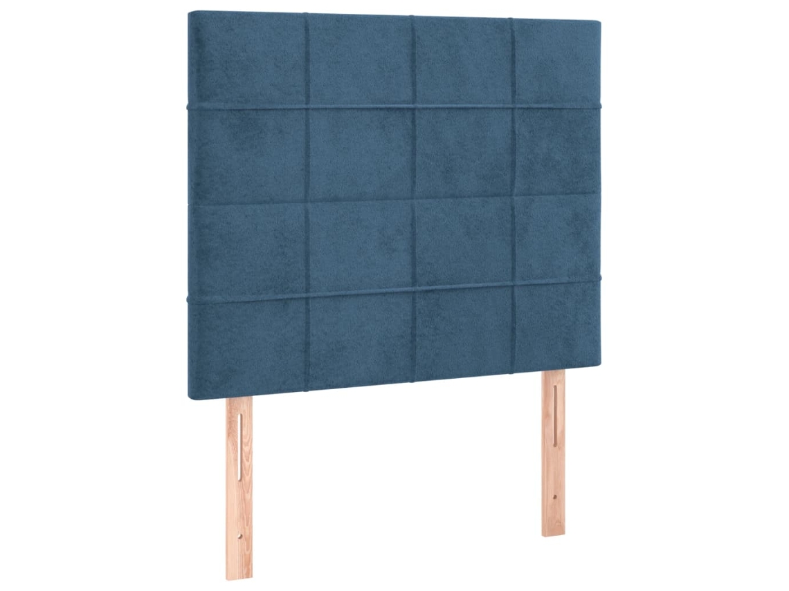 Maison Exclusive - Cabecero De Cama Azul Oscuro 80x5x118/128 Cm Terciopelo