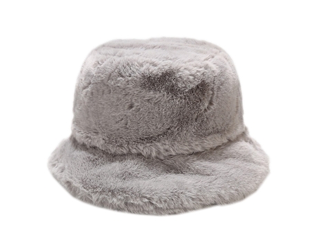 Sombrero ZMDECQNA Felpa Sencillo Pescador Gris