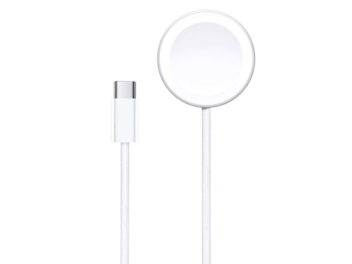 Cargador magnético inalámbrico Yuysan para Apple Watch SE 2023 de 44 mm, resistente a desgarros y duradero, color blanco.