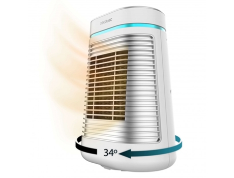 Calefactor cerámico ReadyWarm 1550 Max Ceramic Rotate de sobremesa con 1500 W, oscilación, termostato regulable y 3 modos de funcionamiento, 15 m2 ...