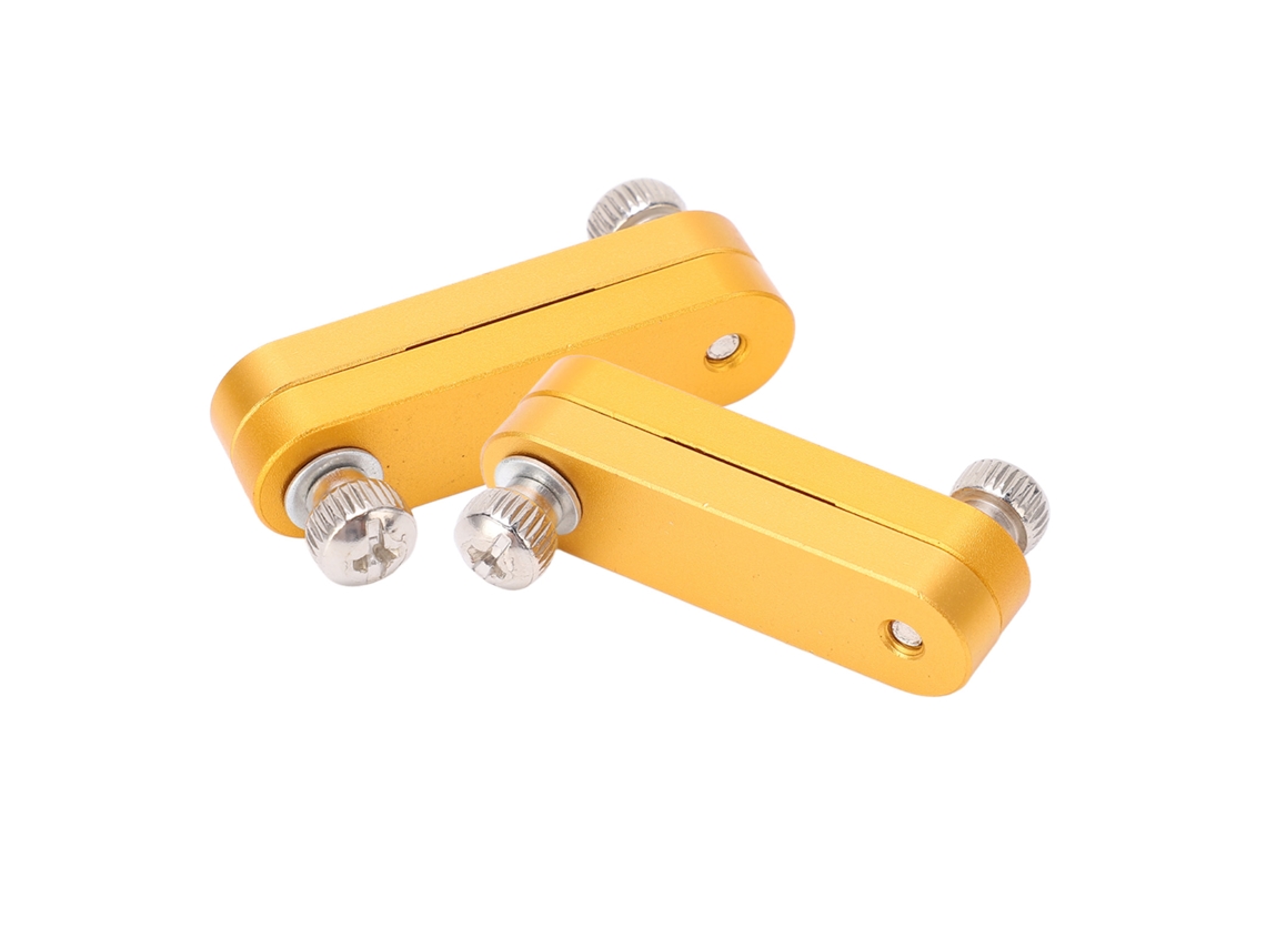 2pcs Bloque De Límite De Regla De Aluminio Ajustable Preciso Para Carpintería Regla Stop Fence