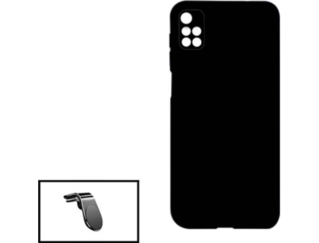 Kit Carcasa + Soporte de Auto Xiaomi Redmi Note 11 4G G4M Negro