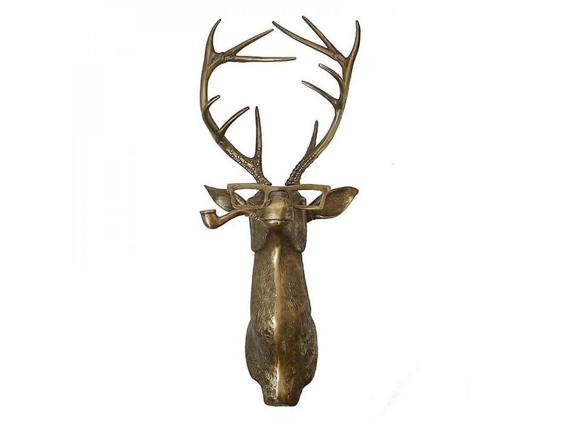 2026-escultura De Cabeza Animal En Resina Para Pared Decoración De Oficina Sala Dormitorio Regalo Ciervo