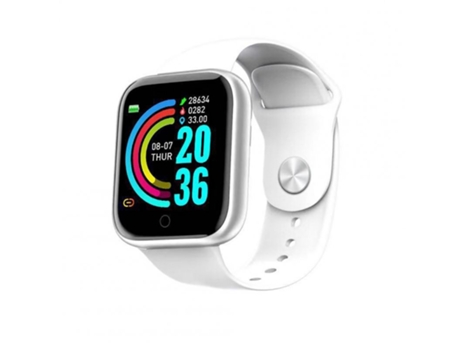 Smartwatch Fitness Heart Rate Monitor para teléfonos Android Silver White Iso