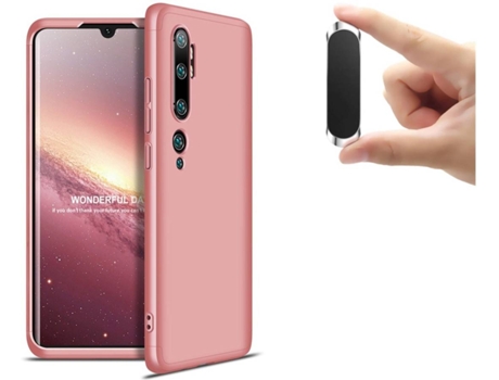 Carcasa y Soporte Xiaomi Mi Note 10 Pro Slim armor 360º Rosa