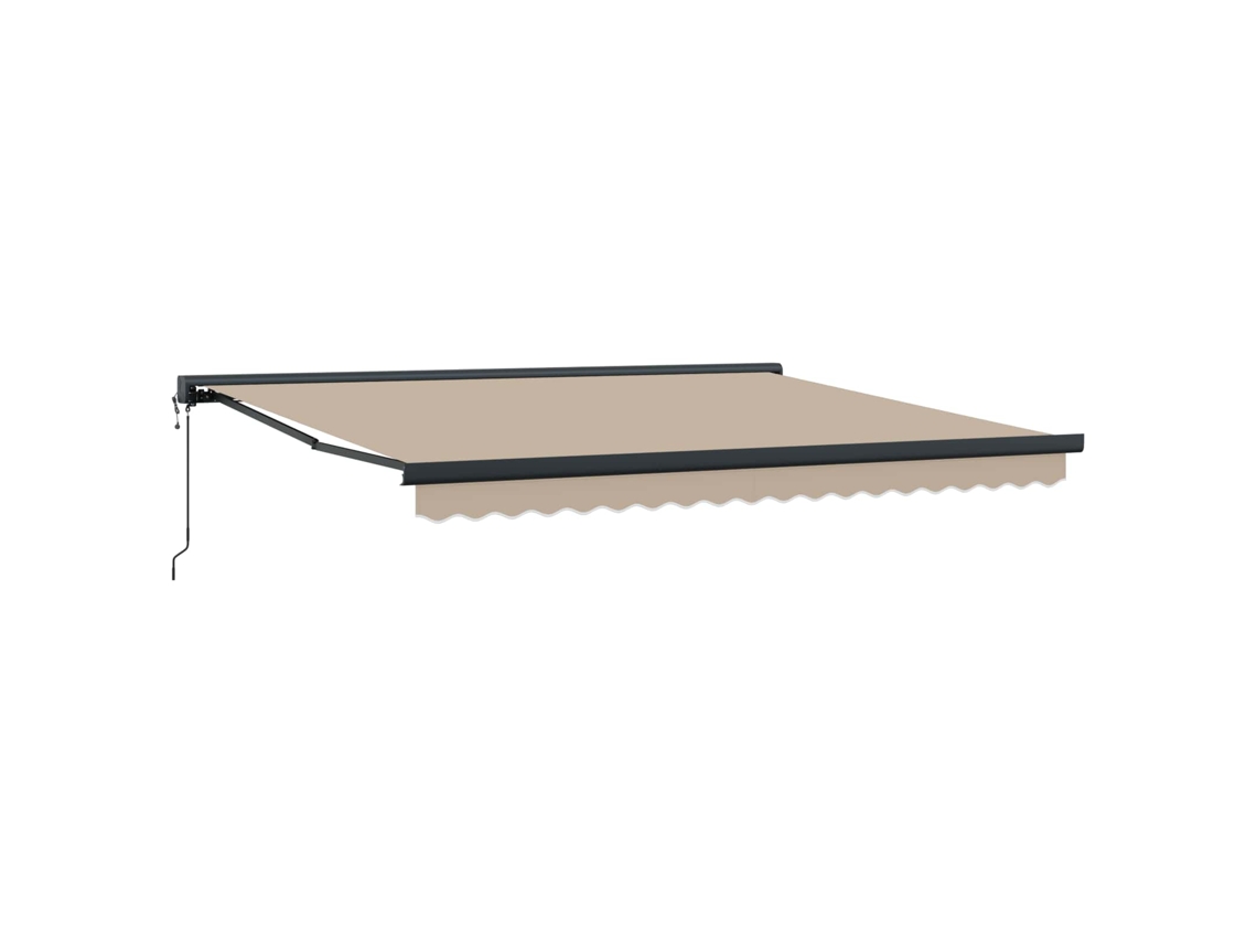 Maison Exclusive - Toldo Retráctil Beige 400 X 300 Cm Tela Y Metal