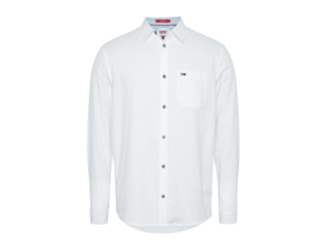 Camisa TOMMY JEANS Algodón Hombre (S - Blanco)