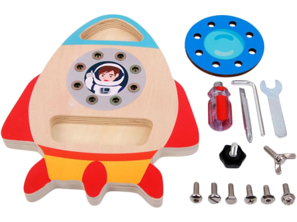 1 Juego De Tablero De Juego Educativo De Madera Para Armar, Ideal Para Niños, Niñas Y Estudiantes
