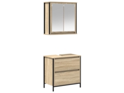 Maison Exclusive - Set De Muebles De Baño 2 Pzas Madera Contrachapada Roble Sonoma