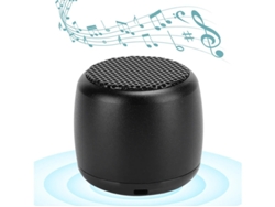 Yizhood - Minialtavoz de graves inalámbrico Bluetooth 2.0 con interfaz USB, compacto y de metal, color negro