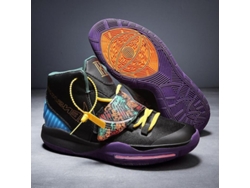 Zapatillas de baloncesto juveniles antideslizantes, transpirables y con protección para el tobillo PPJ (37)