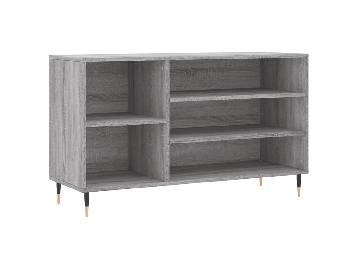 Maison Exclusive - Mueble Zapatero Madera Contrachapada Gris Sonoma 102x36x60 Cm