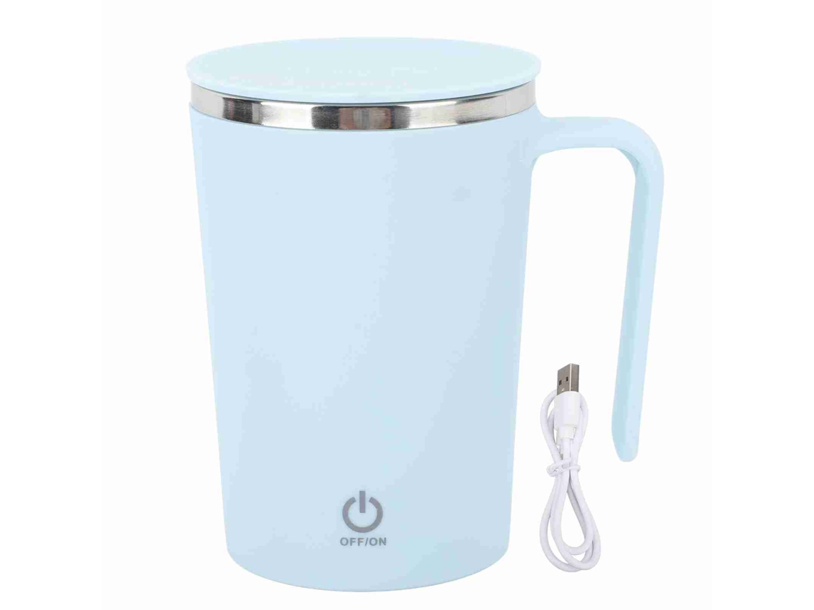 Taza De Café Magnética Recargable Por Usb De Acero Inoxidable 304 Con Aislamiento, Automezcladora, De 350 Ml, Ideal Para Chocolate Caliente Y Leche.
