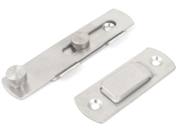 Pestillo plegable para puerta de cajón de armario, con fijación mediante tornillos, tono plateado, 4,6'' CHABERLU