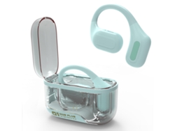 Auriculares estéreo inalámbricos HiFi con pantalla LED, Bluetooth y cancelación de ruido - Verde