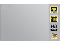 Pantalla De Proyección, Pantalla Metálica Gris Para Proyector, Antirreflejos, De 30 A 133 Pulgadas, Formato