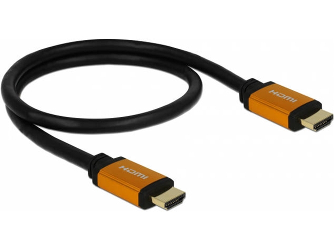 Cable HDMI DELOCK (HDMI - HDMI - 50 cm - Negro)