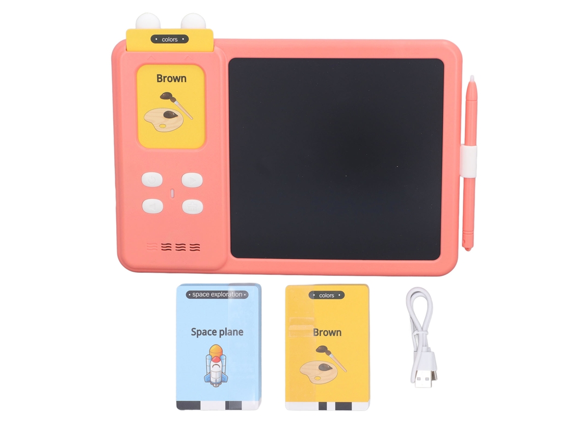 Ats-tarjeta Flash Parlante Tableta De Escritura Pizarra Lcd Dibujo Juguete Educatsivo Temprano Para Niños Rosa