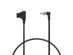 Cable de alimentación D-Tap para conectores de CC de 2,1 mm y 2,5 mm con mecanismo de bloqueo, ángulo recto, compatible con monitores Atomos Video Assist (no aplicable)