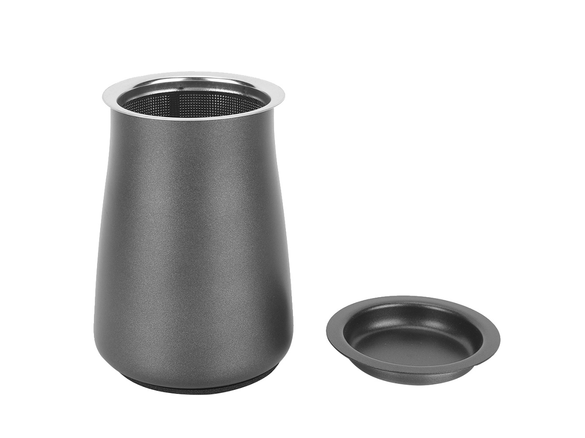 Cafetera de acero inoxidable, filtro manual, accesorios para café negros