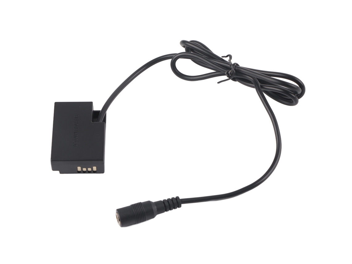 Batería falsa para Canon, adaptador de CC, adaptador para cámara Canon