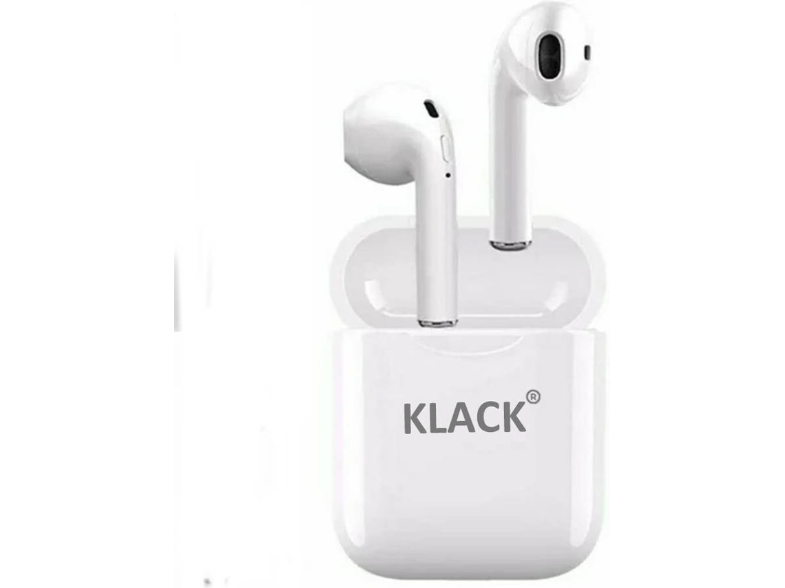 Auriculares Bluetooth True Wireless KLACK I11 (In Ear - Micrófono - Blanco)