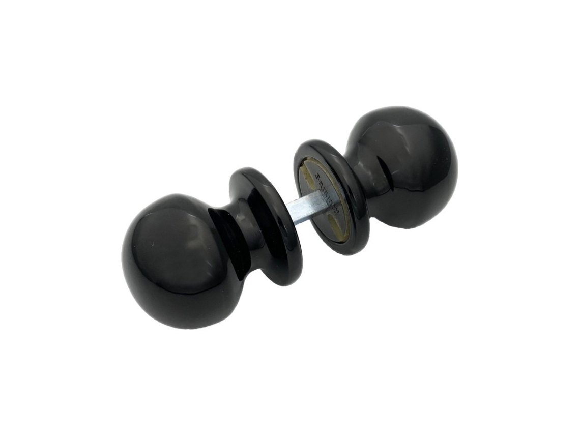 Juego de 50 pomos para muebles con forma de bola, 29 mm, rojo brillante.