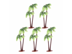 Macetas de plástico para mini palmeras de coco, plantas de bonsái, manualidades, paisajes, microdecoración DIY.