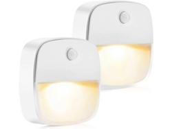 Omni-luz Nocturna Para Niños 2 Piezas Con Sensor De Luz, Modos Automático Y Constante, Ideal Para Habitación De Bebé, Escaleras Y Dormitorio