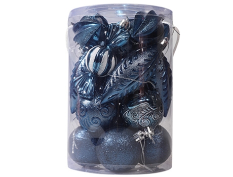 Bolas de adorno para árbol de Navidad-Bola de Navidad decorada con purpurina, estilo 4