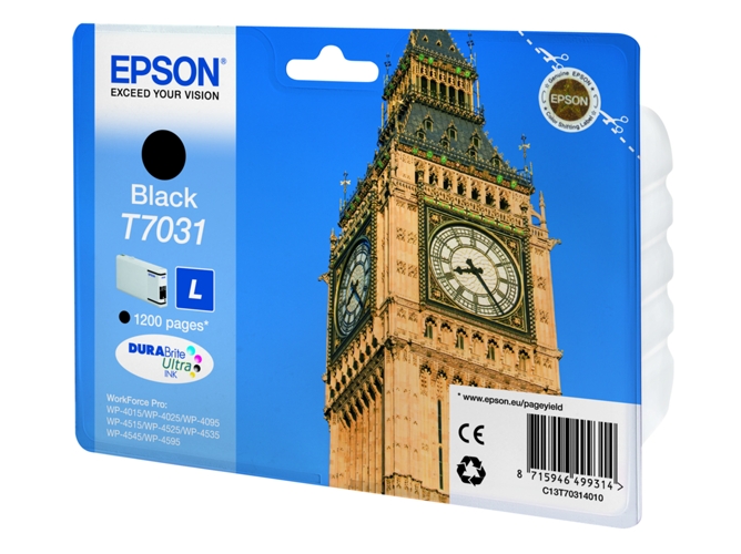 Cartucho de Tinta Original EPSON C13T70314010 T7031 Negro -