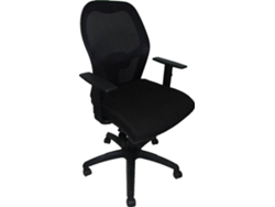Silla de Escritorio Operativa PYC Jorquera Negro N TK (Brazos regulables - Tejido)