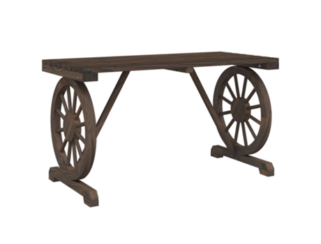 Mesa De Jardín VIDAXL Marrón Madera (115x55x65 cm)