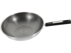 Sartén Para Huevos De Acero Inoxidable Con Mango Antiadherente De Estructura De Panal.