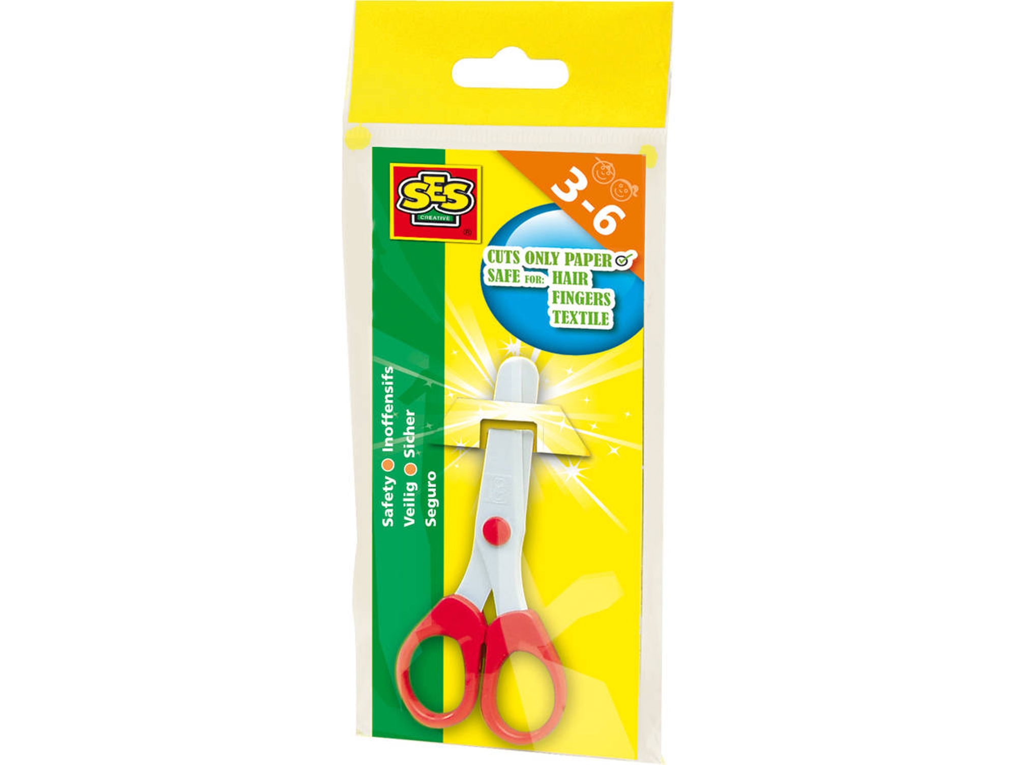 Tijera SES CREATIVE SES Safety Scissors (Rojo)