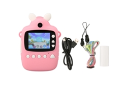 Linda cámara de fotos con diseño de dibujos animados para niños, con lentes duales de 16 MP y grabación de video MP3.
