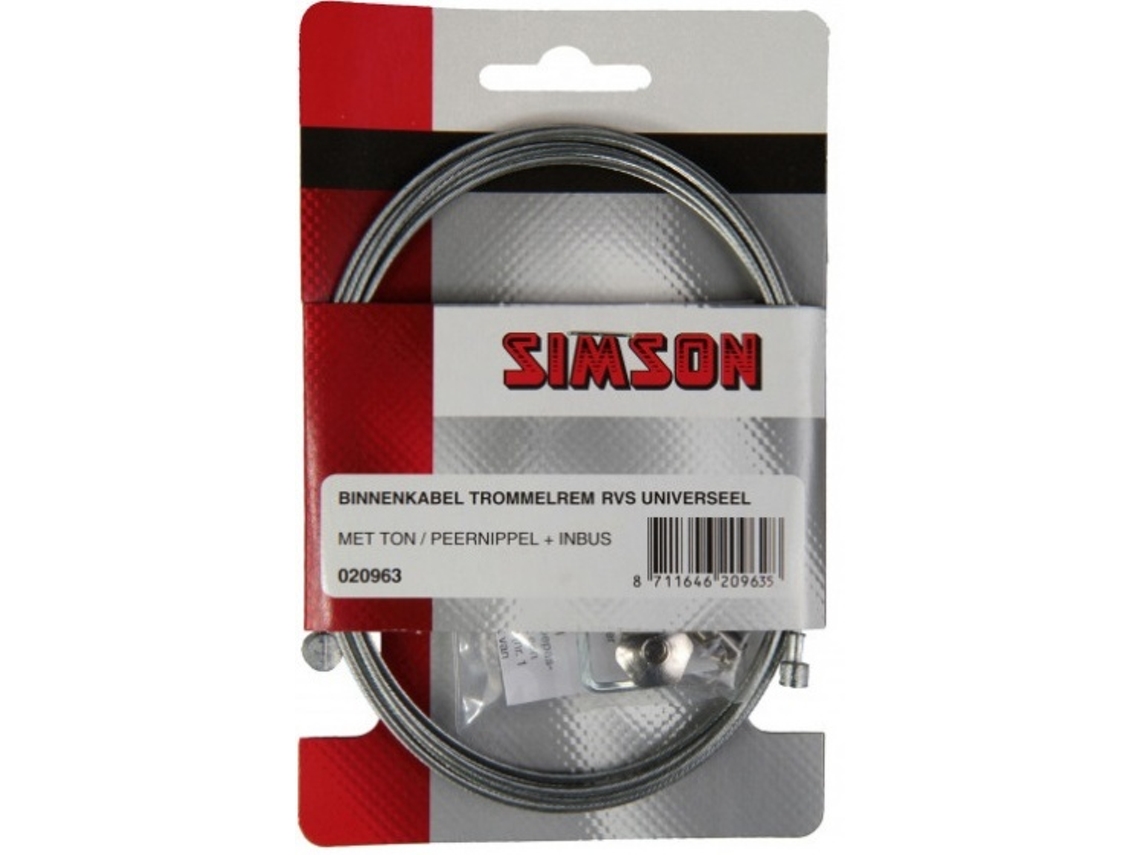 Inner cable drum brake 225 cm stainless steel silver SIMSON