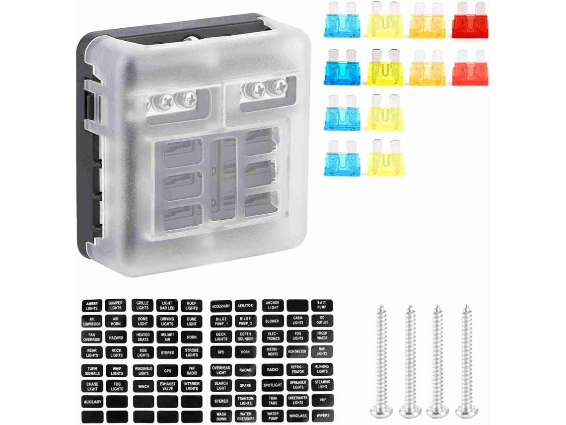 Caja De Soporte Para Indicadores Led De 6 Vías Para Coche, Automóvil, Barco