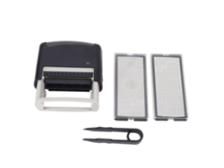Máquina De Estampado Automática Recargable Con Tinta Roja Para Uso En Oficina, Escuela Y Hogar, 58x22 Mm