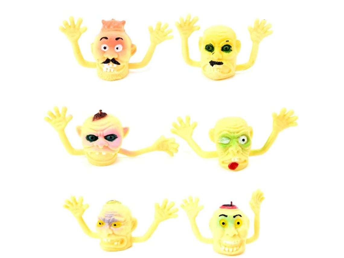 6 Mini Marionetas De Dedo De Monstruos, Juguete Interactivo, Regalo De Halloween Para Niños