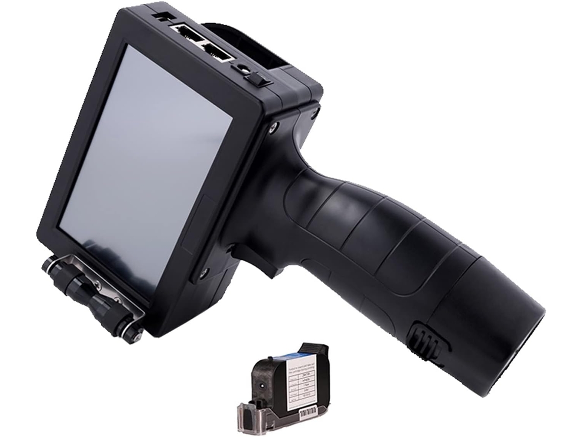 Impresora De Inyección De Tinta Portátil De 25,4 Mm Con Código Qr, Número De Lote Y Fecha.