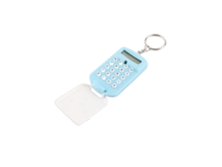 Mini calculadora portátil con llavero, 8 dígitos, bonito diseño de dibujos animados, para niños, estudiantes y material escolar.