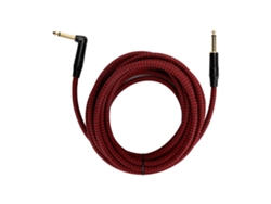 Cable Para Guitarra Eléctrica De 6 M Y 6,35 Mm Con Conectores Chapados En Oro, Awg22, Trenzado De Algodón Jd6217