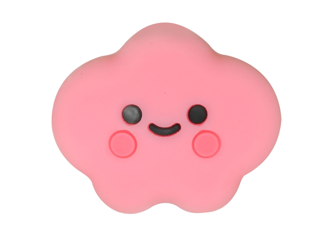 Protector de cable de carga USB Aetheria, diseño de nube rosa de dibujos animados, PVC duradero