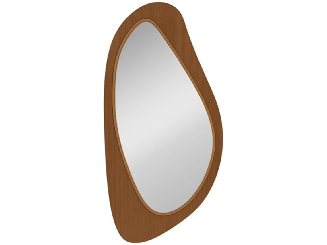 Espejo De Pared Con Marco De Chapa De Pino, Dimensiones: 91,5 X 45 X 3 Cm, Apto Para Salón, Pasillo Y Dormitorio.
