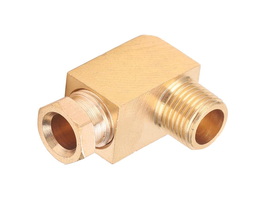 Conector De Codo De Latón Para Conectar Tuberías De Aceite Rectangulares Y Cuadradas Pl618
